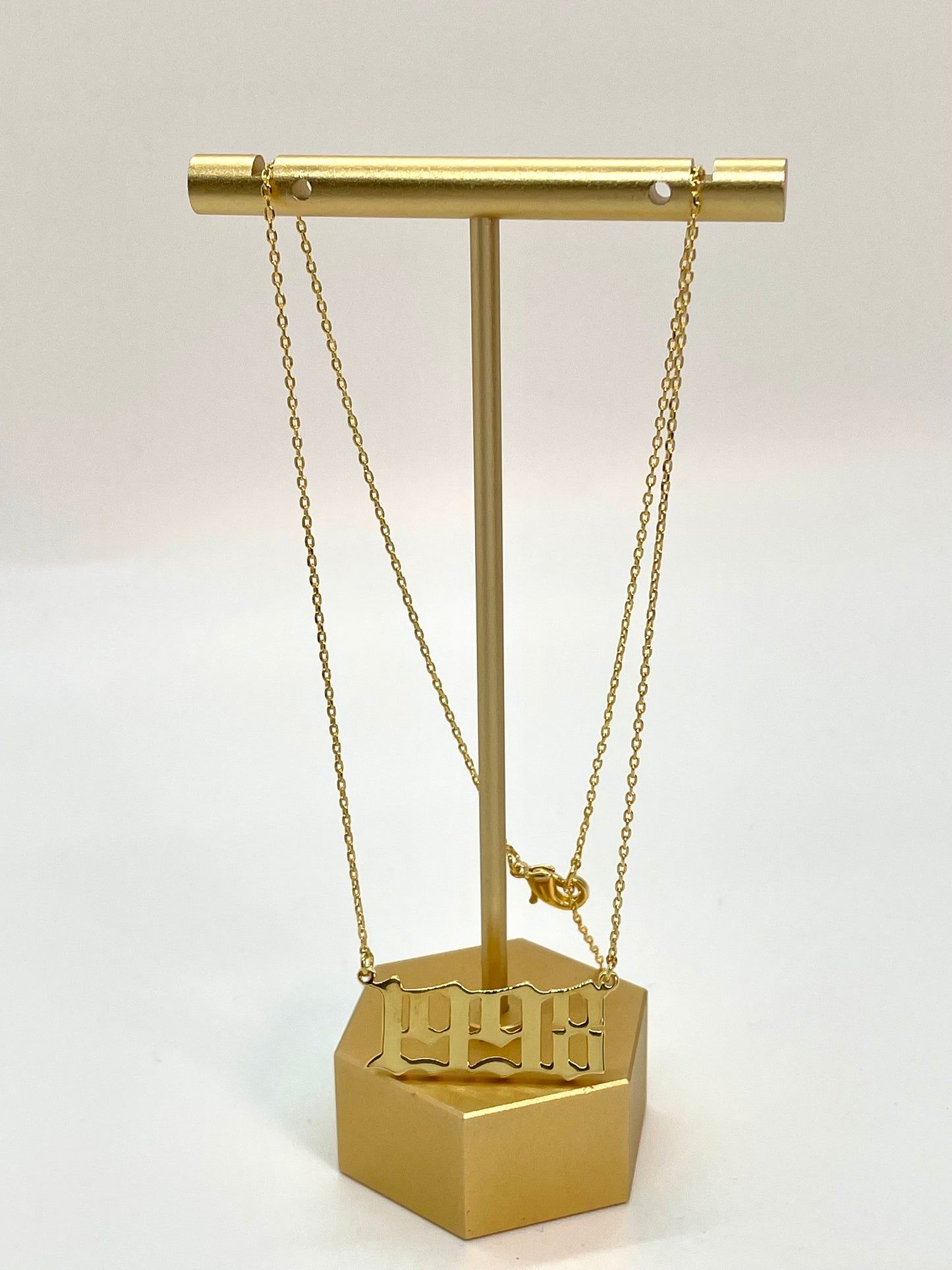 Year Plate Necklace