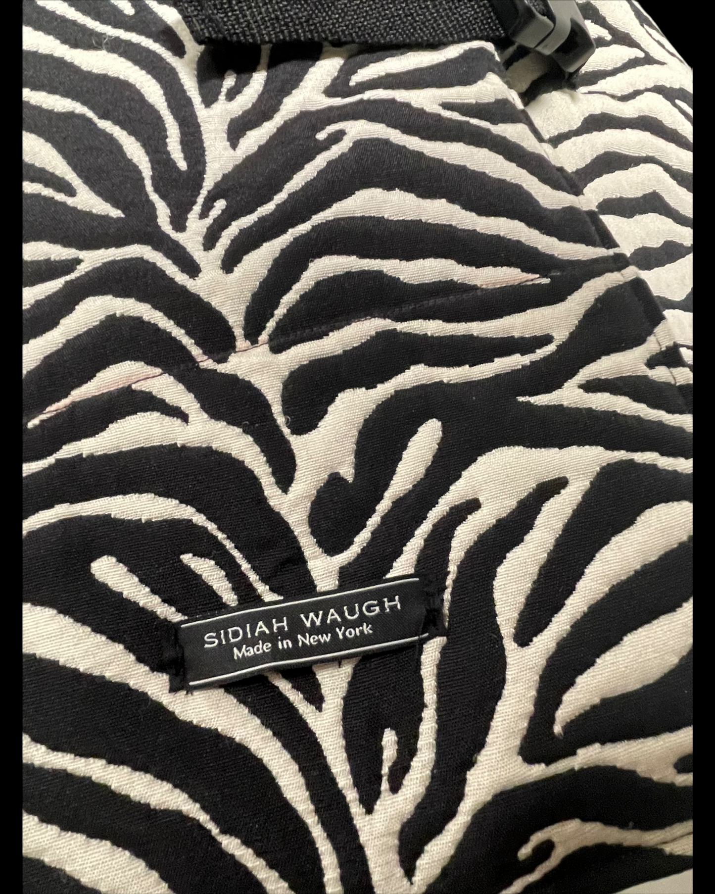 Zebra Print Puffer Scarf