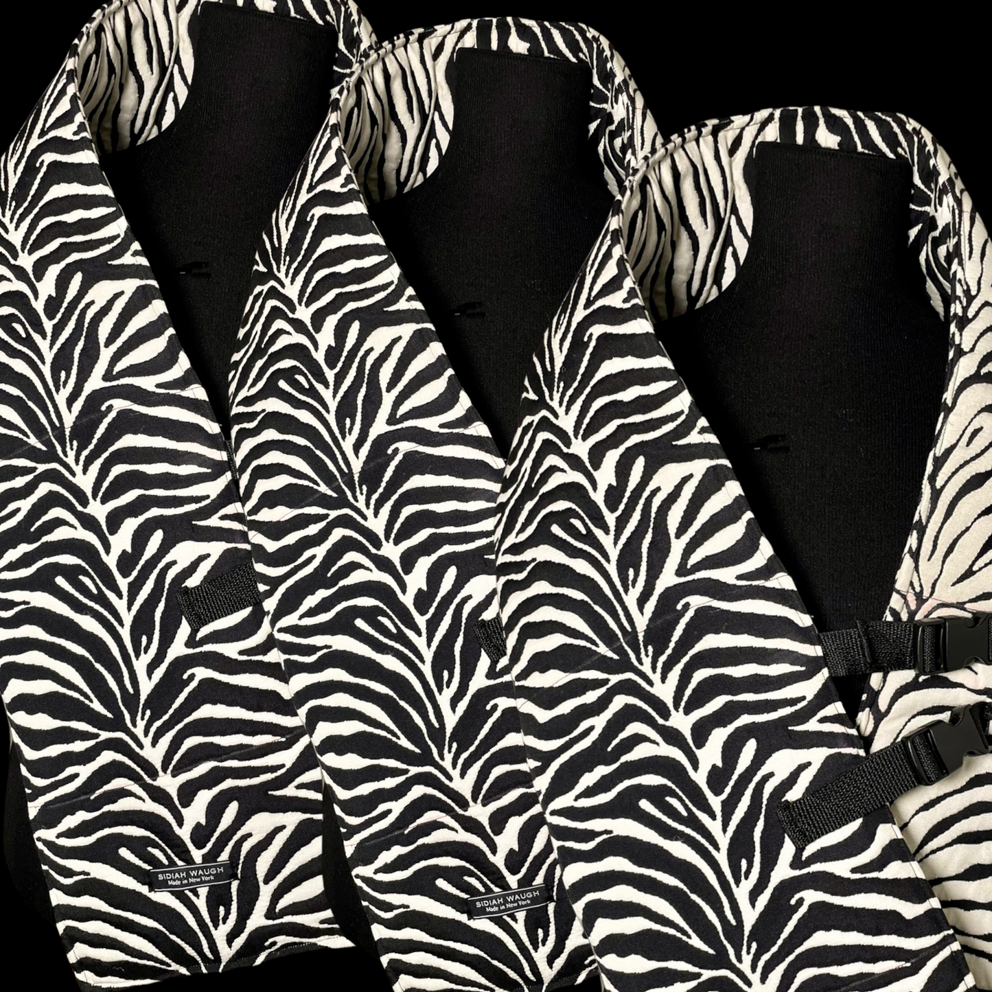Zebra Print Puffer Scarf