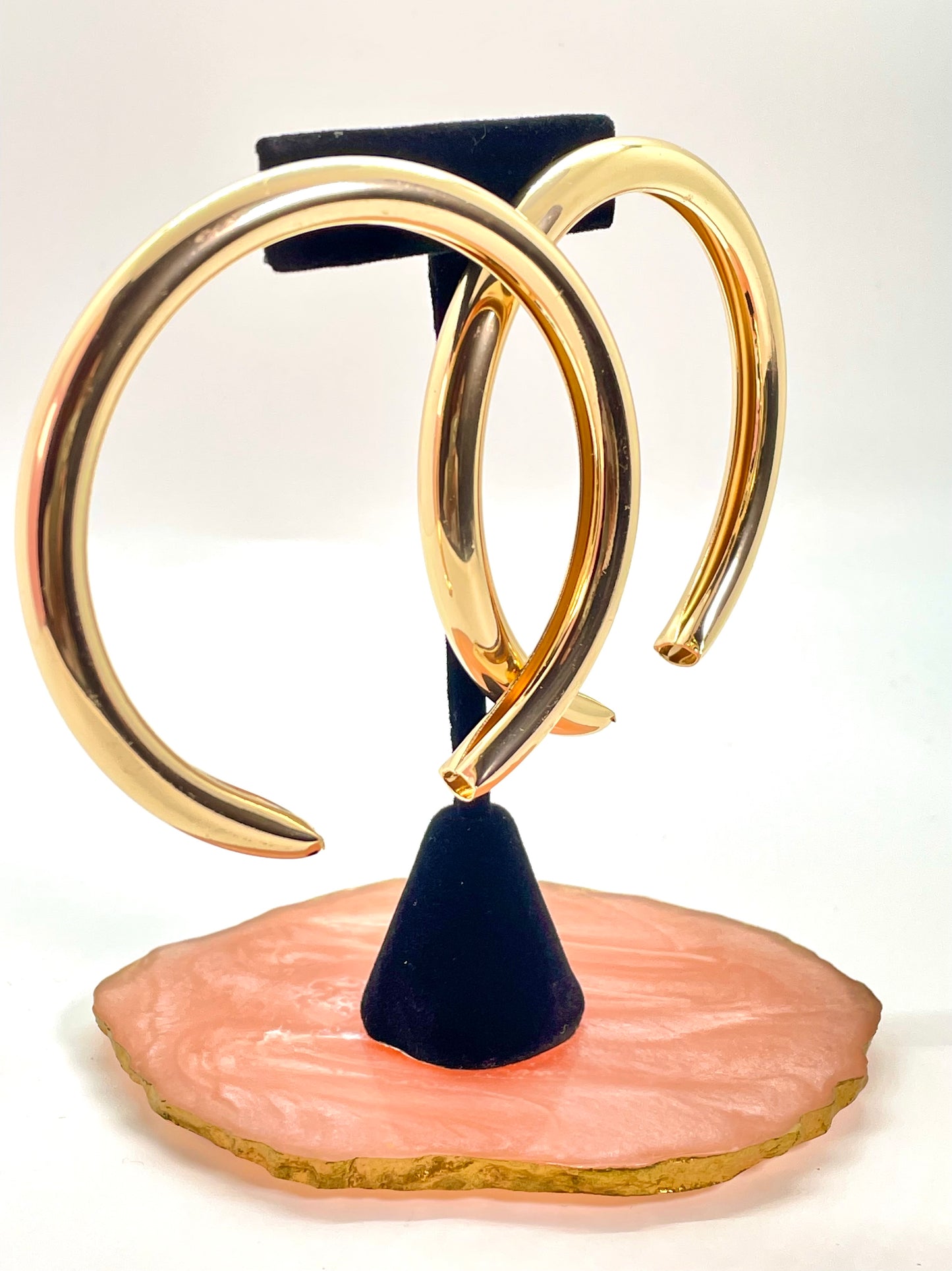 Half Circle Hoop Earrings