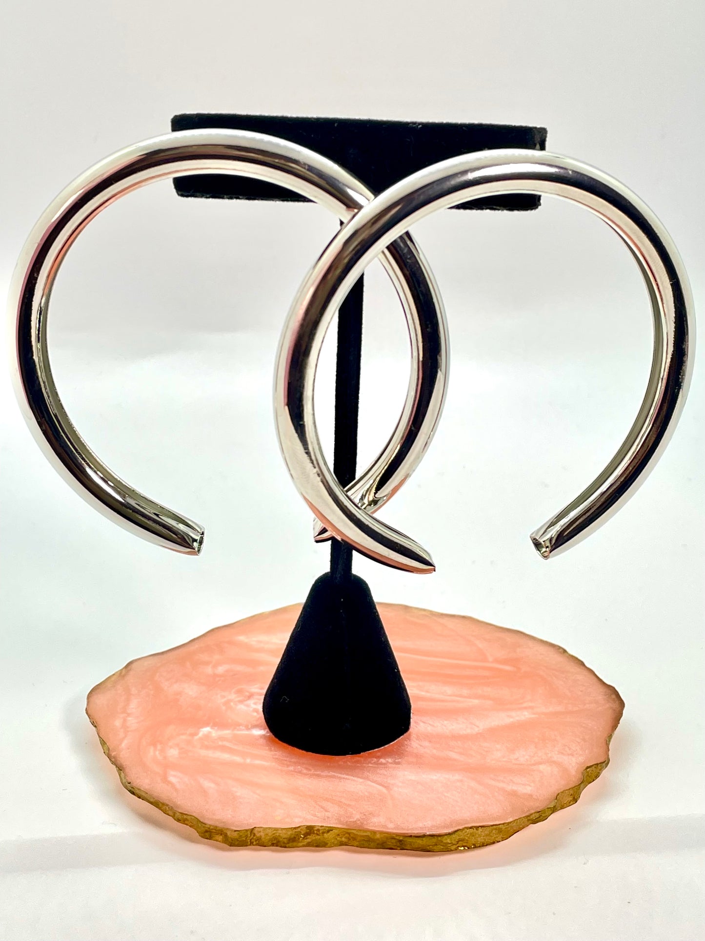 Half Circle Hoop Earrings