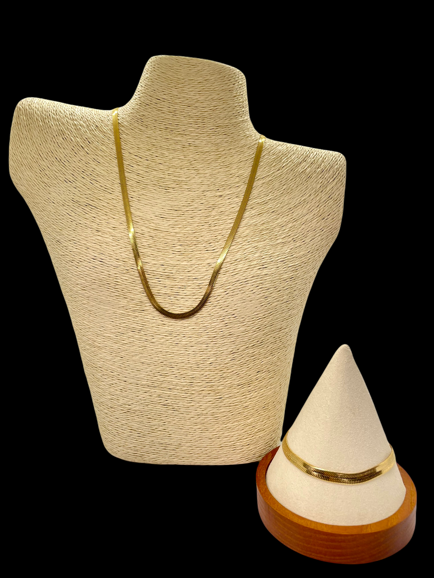 Gold Herringbone Bracelet