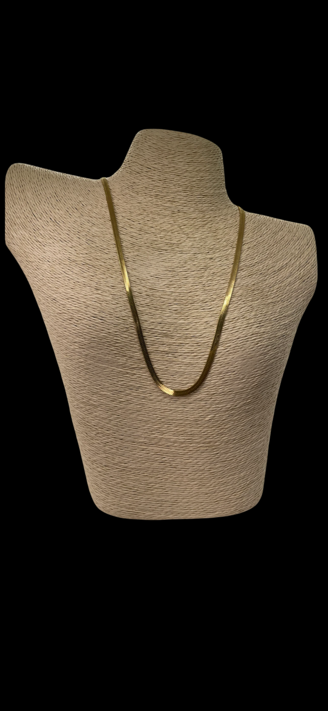 Gold Herringbone Necklace