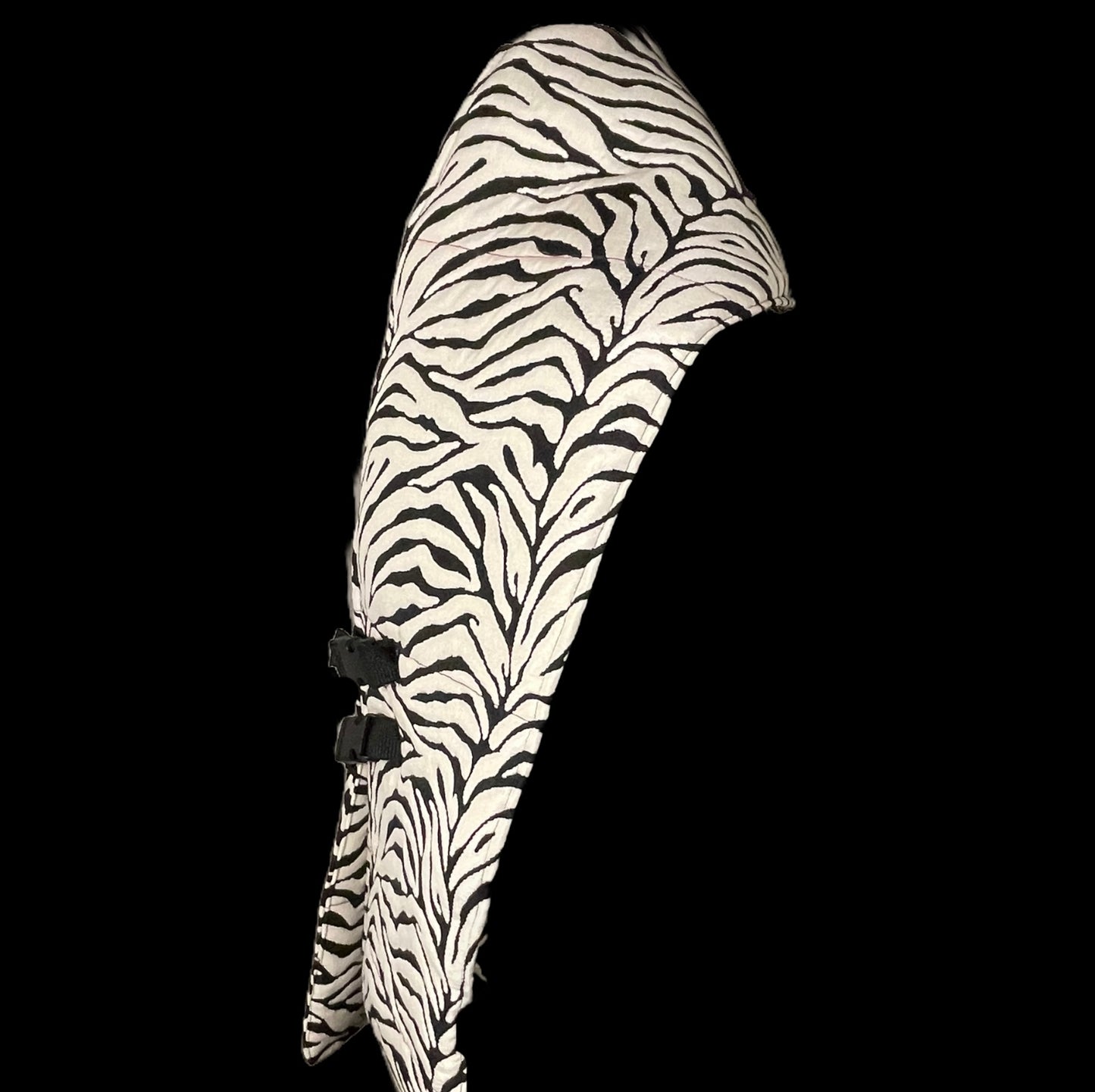 Zebra Print Puffer Scarf